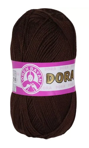 1 Adet Dora El Örgü İpi Yünü 100 gr 083 Kahverengi