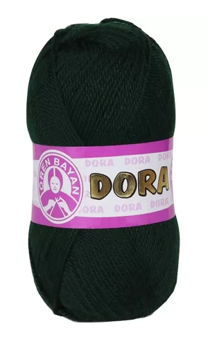 1 Adet Dora El Örgü İpi Yünü 100 gr 088 Koyu Yeşil