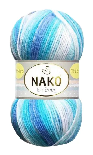 1 Adet Elit Baby Mini Batik Bebe El Örgü İpi Okyanus 32455