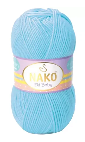 1 Adet Elite Baby El Örgü İpi Tüylenmeyen Bebek Yünü Gök Mavisi 6723