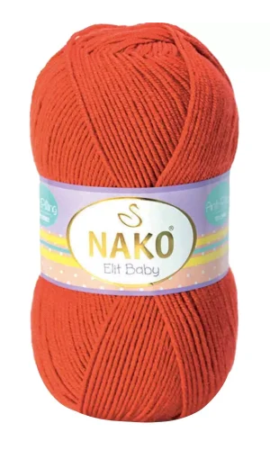 1 Adet Elite Baby El Örgü İpi Tüylenmeyen Bebek Yünü Mercan Taşı 10701