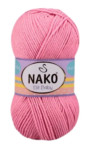 1 Adet Elite Baby El Örgü İpi Tüylenmeyen Bebek Yünü Pembe 6837