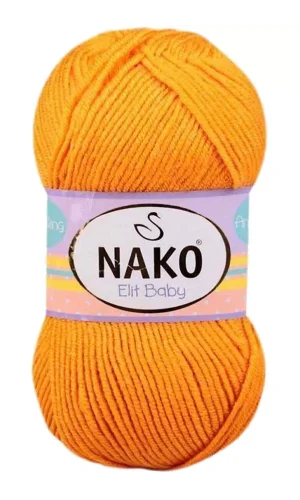 1 Adet Elite Baby El Örgü İpi Tüylenmeyen Bebek Yünü Portakal Kabuğu 4038