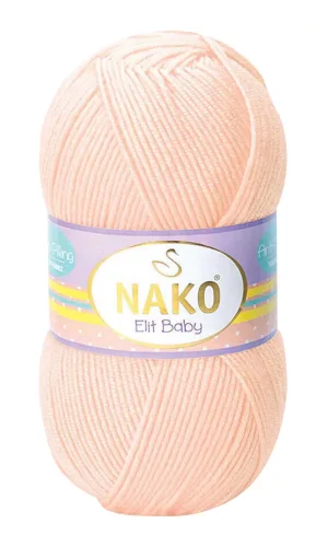 1 Adet Elite Baby El Örgü İpi Tüylenmeyen Bebek Yünü Soft Şeftali 3701