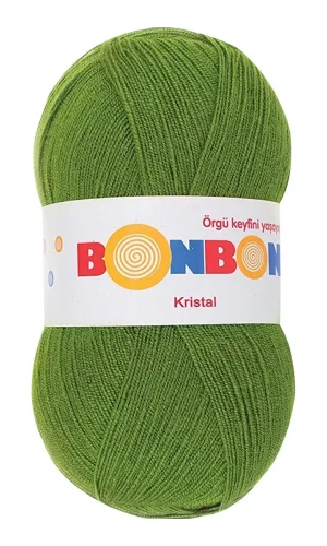 1 Adet Kristal El Örgü Lif İpi Çam Yeşili 98235