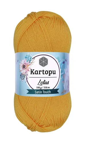 1 Adet Lotus Bikini Büstiyer Bluz Örgü İpi  K318 Koyu Sarı