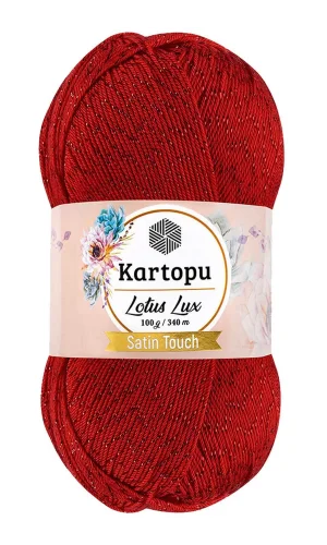 1 Adet Lotus Lux Bikini Büstiyer Bluz Simli Örgü İpi K165 Kırmızı