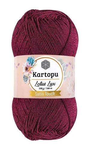 1 Adet Lotus Lux Bikini Büstiyer Bluz Simli Örgü İpi K747 Vişne