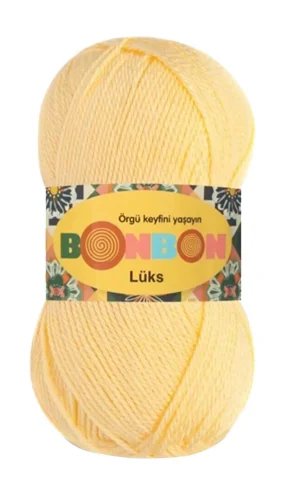 1 Adet Lüks Patik İpi Yünü Bebe Sarı 98292