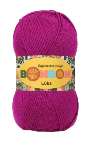 1 Adet Lüks Patik İpi Yünü Fuşya 98403