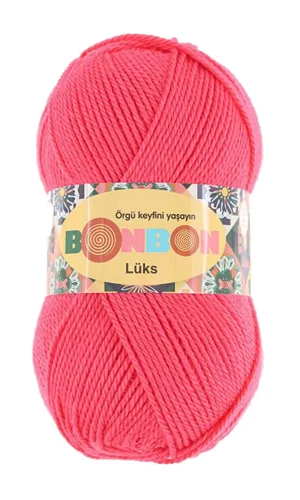 1 Adet Lüks Patik İpi Yünü Mercan 98299