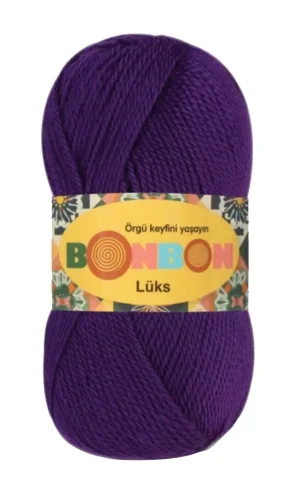 1 Adet Lüks Patik İpi Yünü Mor 98290