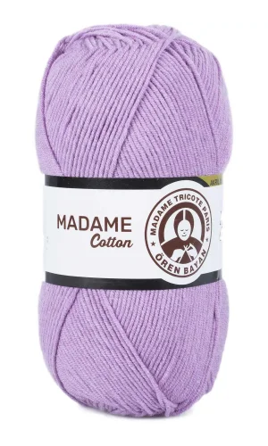 1 Adet Madame Cotton El Örgü İpi Yünü 100 gr 023 Lila