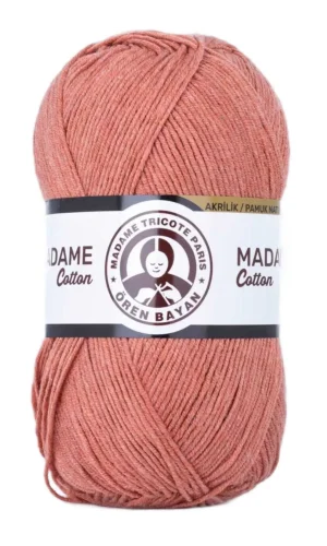 1 Adet Madame Cotton El Örgü İpi Yünü 100 gr 037 Kiremit