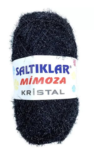 1 Adet Mimoza Kristal Işıltılı Şal Patik Yelek İpi SİYAH