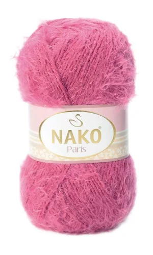 1 Adet Paris El Örgü ipi Yünü Koyu Pembe 6578