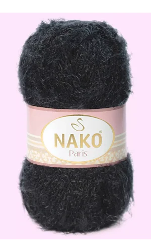1 Adet Paris El Örgü ipi Yünü Siyah 217