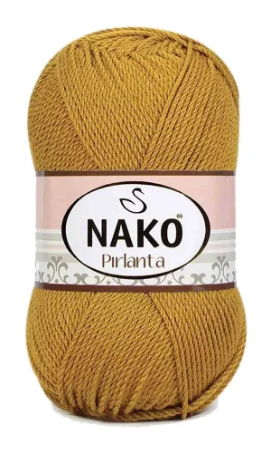 1 Adet Pırlanta Amigurumi El Örgü İpi Yünü Altın 6706