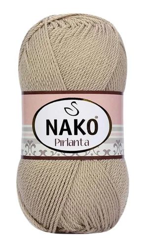 1 Adet Pırlanta Amigurumi El Örgü İpi Yünü Bej 6742