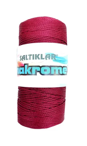 1 Adet Polyester Makrome İpi 1560 Bordo 100 gr
