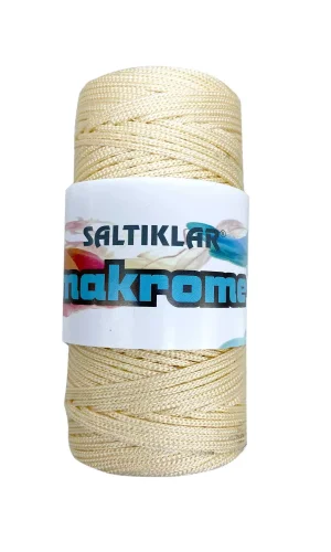 1 Adet Polyester Makrome İpi 270 Krem 100 gr