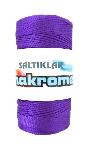 1 Adet Polyester Makrome İpi 4250 Mor 100 gr