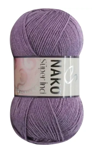 1 Adet Süper İnci El Örgü İpi 100 gr Açık Mürdüm 6684