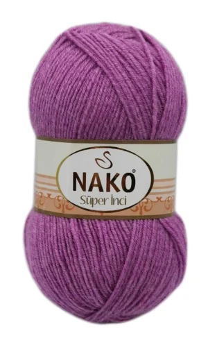 1 Adet Süper İnci El Örgü İpi 100 gr Eflatun 23315