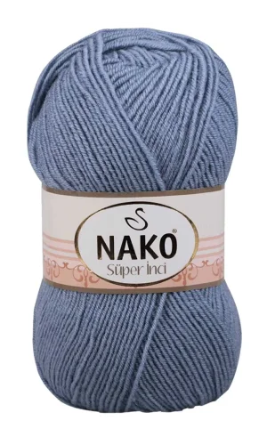 1 Adet Süper İnci El Örgü İpi 100 gr Kot Mavi 1986