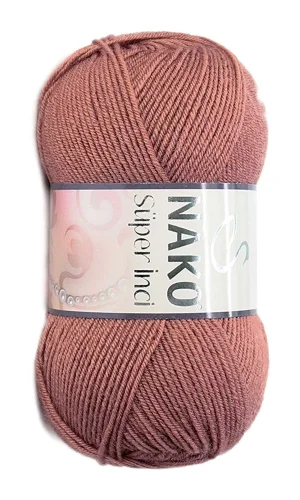 1 Adet Süper İnci El Örgü İpi 100 gr Marsala Kırmızı 2248