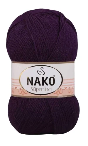 1 Adet Süper İnci El Örgü İpi 100 gr Mor 3260