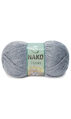 1 Adet Vizon Premium Akrilik El Örgü İpi Yünü Renk No:194 Sis Gri