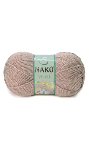 1 Adet Vizon Premium Akrilik El Örgü İpi Yünü Renk No:257 Sütlü Kahve