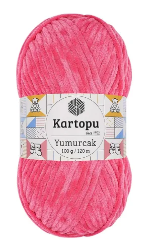 1 Adet Yumurcak Kadife El Örgü İpi Pembe K798