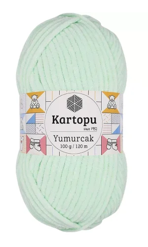 1 Adet Yumurcak Kadife El Örgü İpi Su Yeşili K560