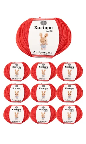 10 Adet Amigurumi El Örgü İpi 50gr 1170
