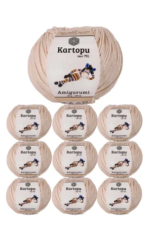 10 Adet Amigurumi El Örgü İpi 50gr 354