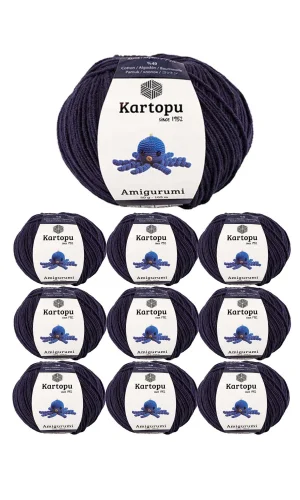 10 Adet Amigurumi El Örgü İpi 50gr 630
