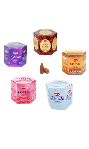 10 Adet Geri Akış Backflow Şelale Tütsü Konisi Tütsü Back 5 Çeşit Karışık