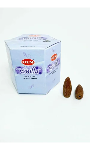 10 Adet Geri Akış Backflow Şelale Tütsü Konisi Tütsü Back Vanilya Kokulu