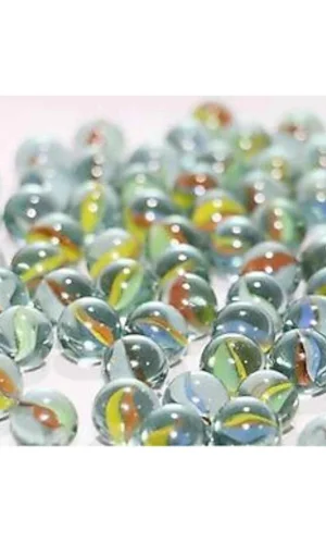 100 Adet Karışık Renk Cam Misket Bilye Oyuncak Cam Bilya Gülle