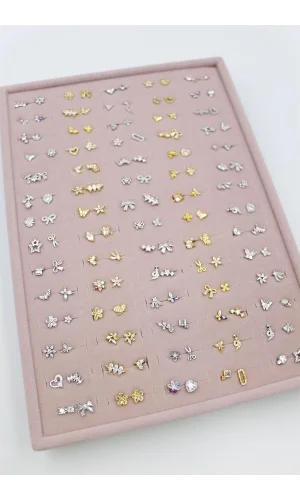 140lı Standlı Tragus Küpe - ÇOK RENKLİ