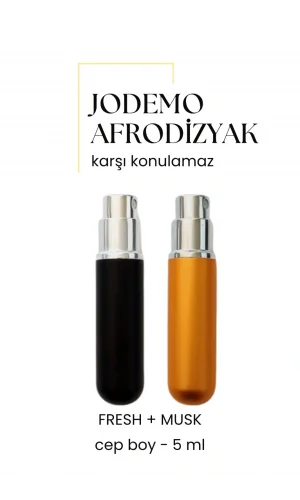 2 Adet Afrodizyak Etkili Erkek Parfüm Cep Boy Musk + Fresh 5ml