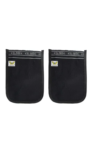 2 Adet Osmanlı Kalın Siyah Banyo Hamam Kesesi 25x17 Cm