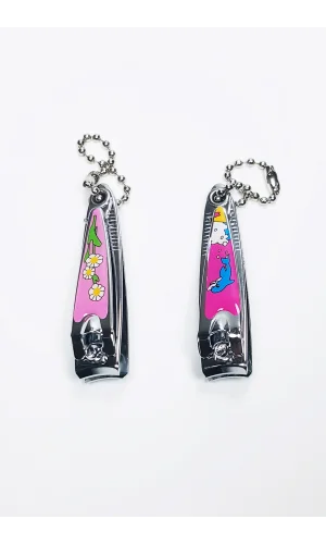 2 Adet Renkli Desenli Figürlü Tırnak Makası 5,5 CM