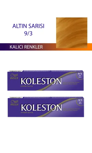 2 Adet Single Tüp Boya Saç Boyası Altın Sarısı 9/3