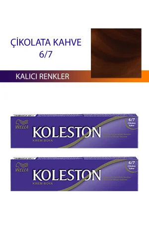 2 Adet Single Tüp Boya Saç Boyası Çikolata Kahve 6/7