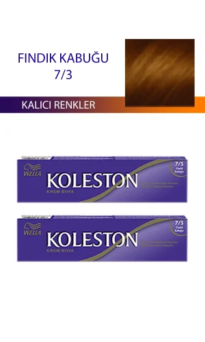 2 Adet Single Tüp Boya Saç Boyası Fındık Kabuğu 7/3