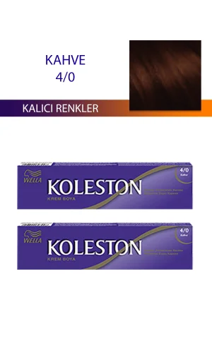 2 Adet Single Tüp Boya Saç Boyası Kahve 4/0