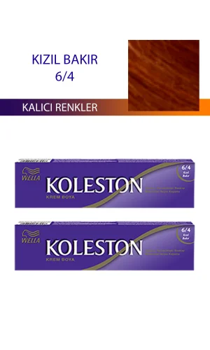 2 Adet Single Tüp Boya Saç Boyası Kızıl Bakır 6/4